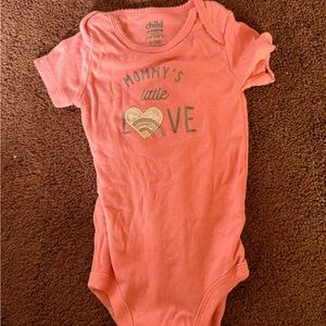 Carter's Coral Baby Bodysuit - Mommy's Little Love